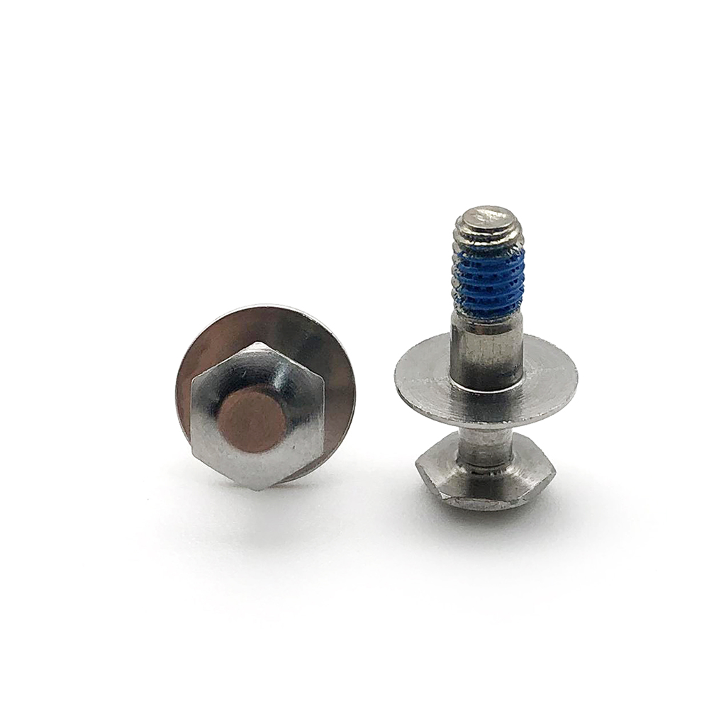非標(biāo)異型防松點膠六角平頭帶墊定制螺絲
