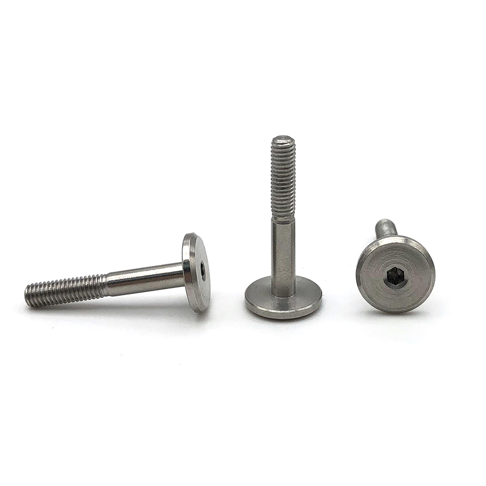 M6M8M10M12大平頭倒邊內六角304碳鋼家具頭斜邊內六角螺絲