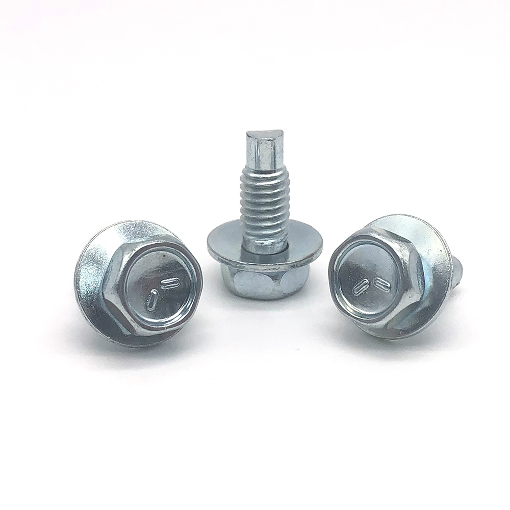 8.8級組合螺絲帶墊螺絲凹穴外六角法蘭面螺栓 高強度凹腦六角法蘭螺絲定制非標螺絲